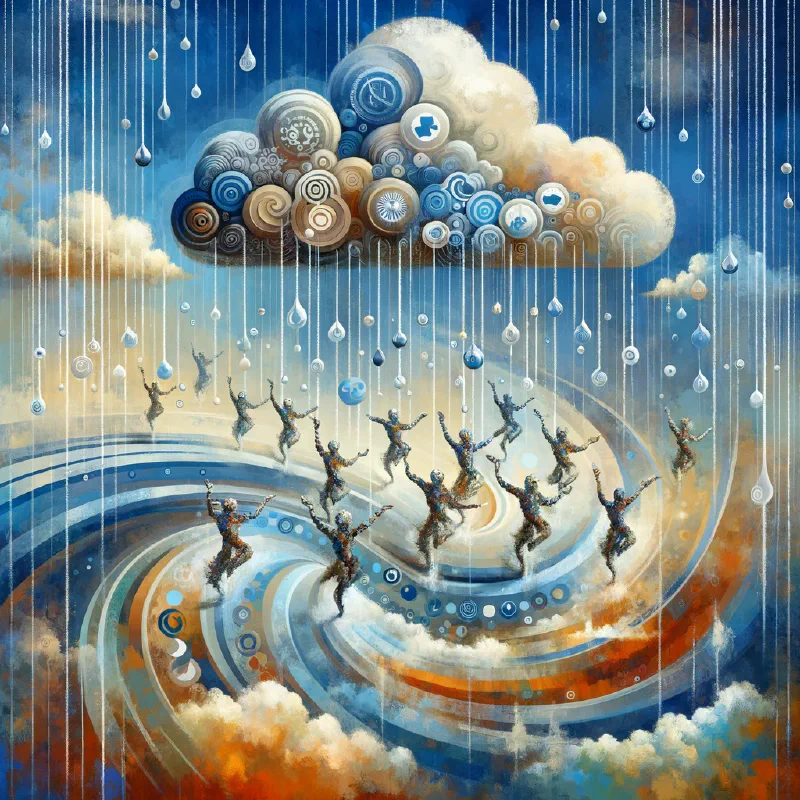 CloudRhythm Offboarding Regentanz - Das rituelle Datenballett