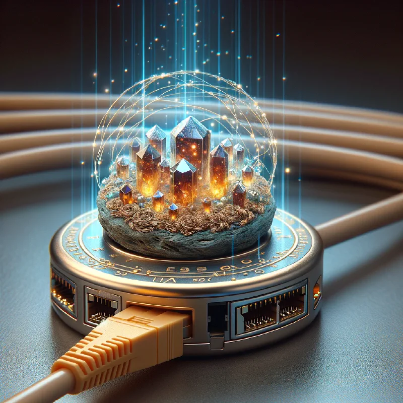 EtherOrgone Ethernet-Orgonit – Revolutionärer Energieoptimierer für Ihr Netzwerk